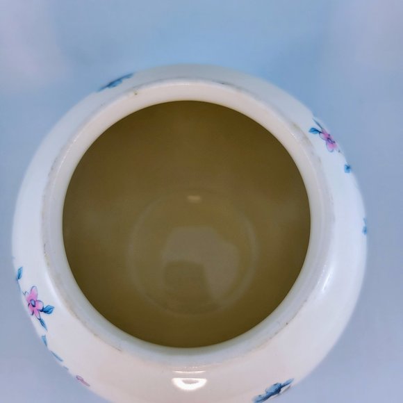 Oriental Style Ginger Jar Sadler England Ironstone Blue Pink Yellow Flowers - Picture 8 of 11